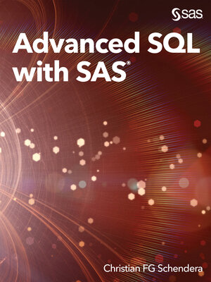 cover image of Advanced SQL with SAS